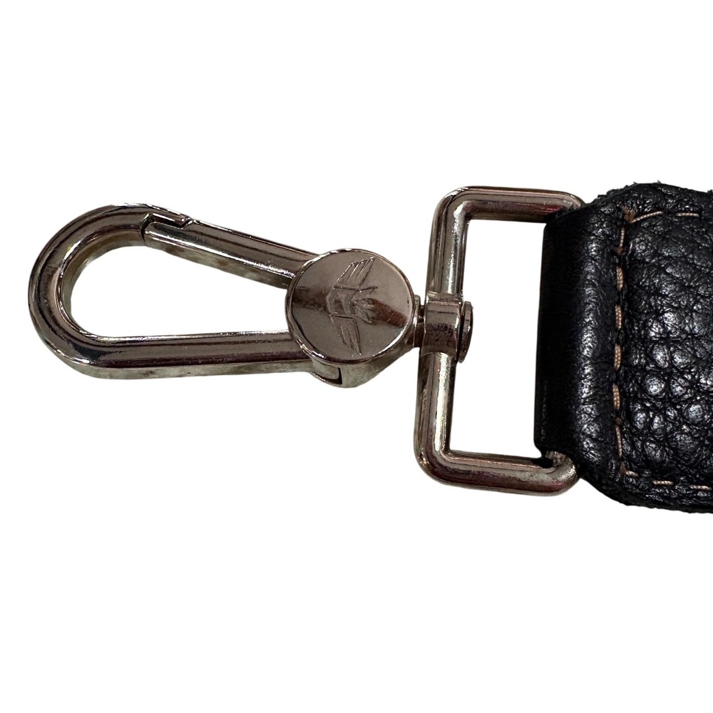 Consuela Handbag Strap Women OS Black Excellent Pebbled Leather Silver Hardware - Picture 4 of 7
